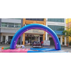 Rental 30ft Rainbow inflatble arch Front
